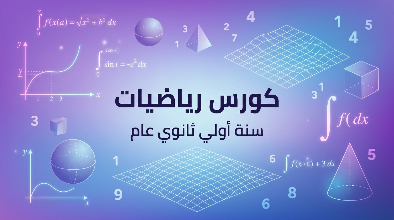 كورس الرياضيات للصف الأول الثانوي